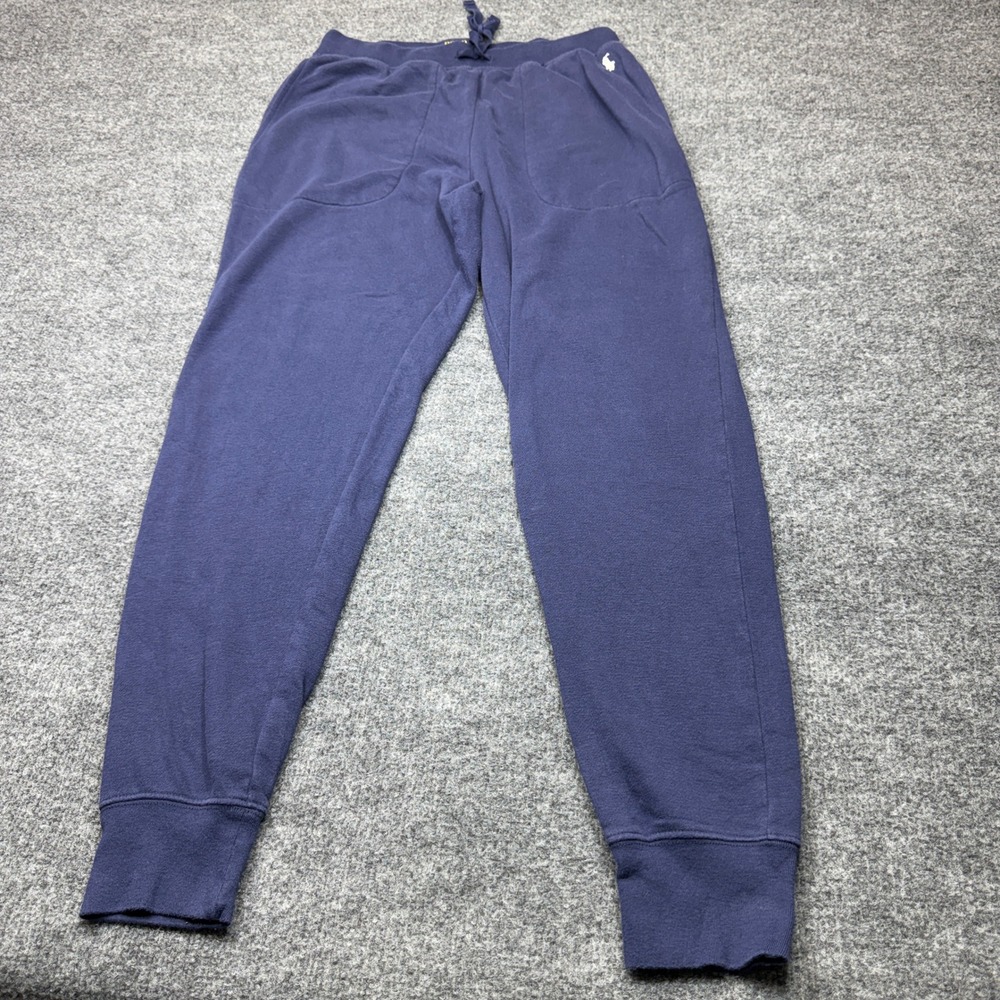Polo Ralph Lauren Sweatpants Mens Medium Navy Blue Jogger Pajama Pants Lounge